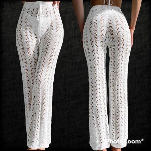 SHEIN Pants - SHEIN Hollow Out Cover up pants